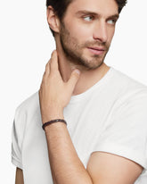 Armory® Bracelet in Brown Leather with Sterling Silver, 10.7mm